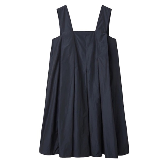 COS Technical Pleated Dress Blue Size 8 Medium - Picture 11 of 11